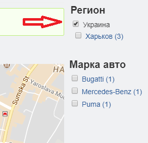 пример активного фасета