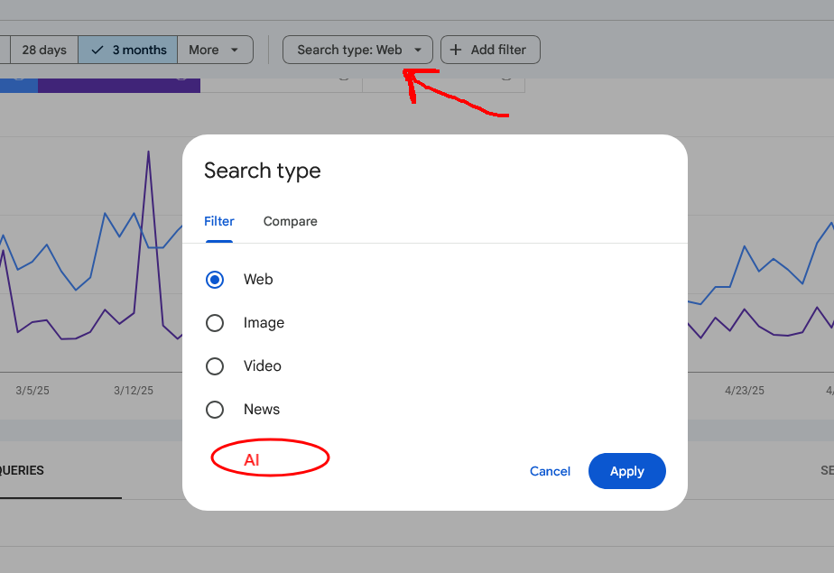 search console AI