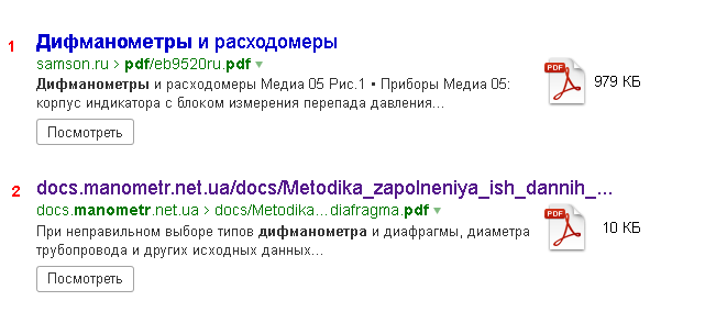 сниппет с яндекса